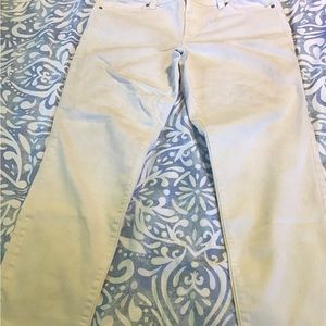 Off-white Talbots 5-pocket jeans, size 14 Boyfriend